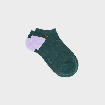 Cotton Ankle Socks - Green - One size: 41/46