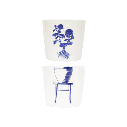 Handgemaakte porseleinen kopjesset - Bonsai - Chrysant - 175mL