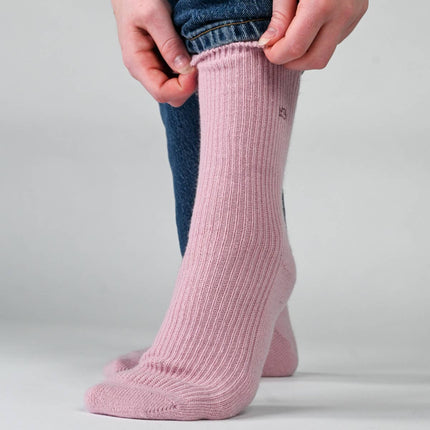 Wool Socks - Pink - One size: 37/40 - Harman Shop & Atelier