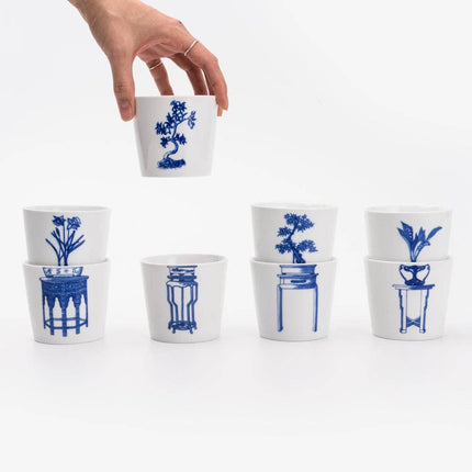 Handcrafted Porcelain Cup Set - Bonsai - Japanese Maple - 175mL