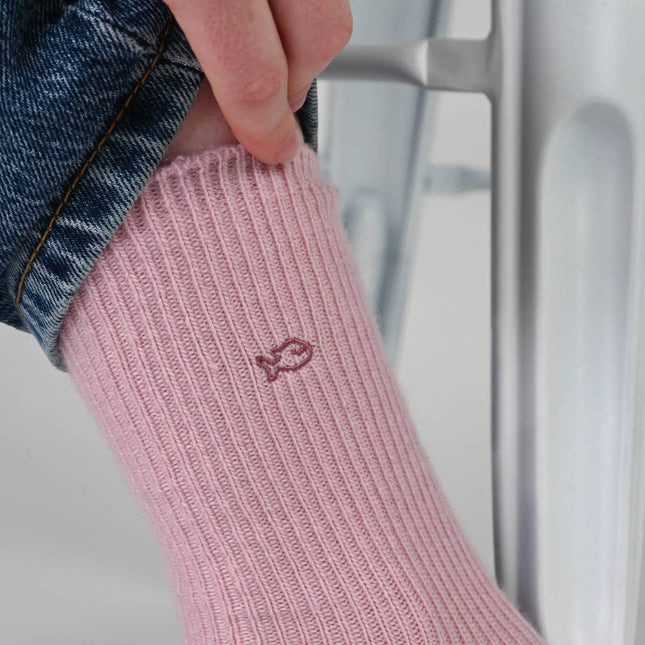 Wool Socks - Pink - One size: 37/40 - Harman Shop & Atelier