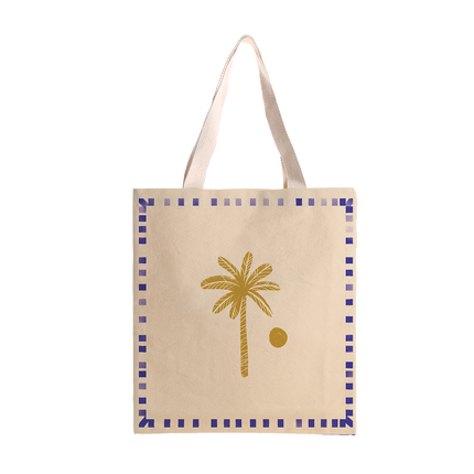 100% Cotton Tree Tote Bag - Palm