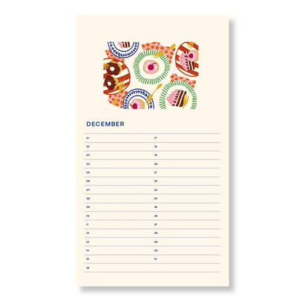 Fabrique Birthday Calender - Flowers