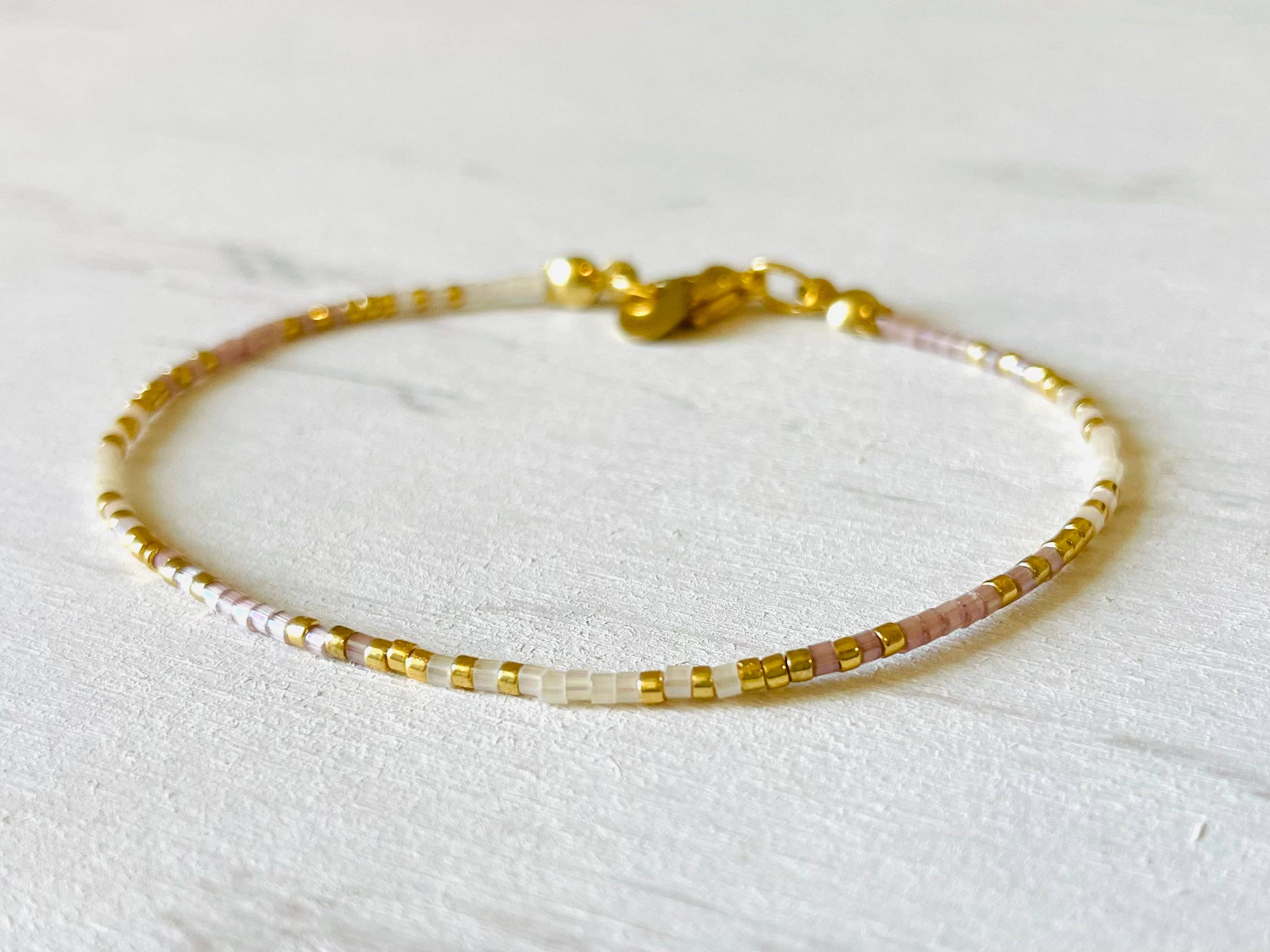 Miyuki Bracelet with Stainless Steel Hook - N014 - Harman Shop & Atelier