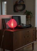 Table Lamp - Wavy shell - Raspberry red - Harman Shop & Atelier
