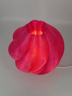 Coast Fig - Table Lamp - Wavy shell - Raspberry Red