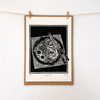 “Craving Ramen” Linoprint