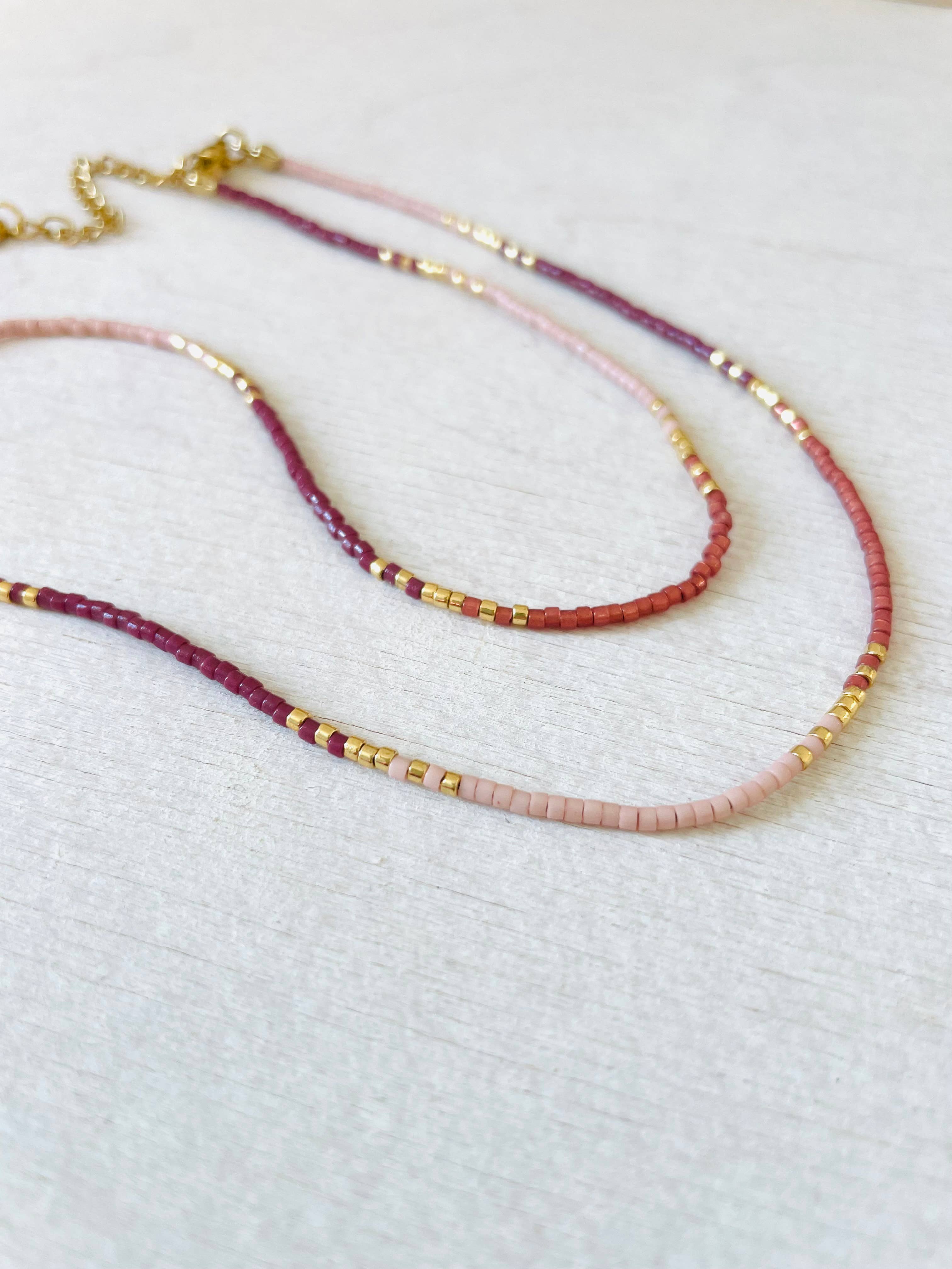 Miyuki Necklace with Stainless Steel Hook - C050 - Harman Shop & Atelier