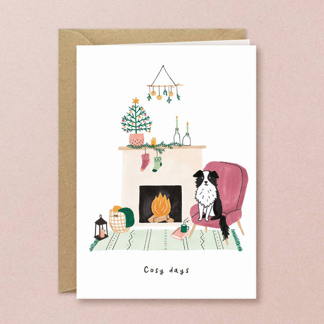 Christmas Card - Cosy Dog