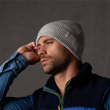 Unisex Wool Beanie - Grey - Harman Shop & Atelier