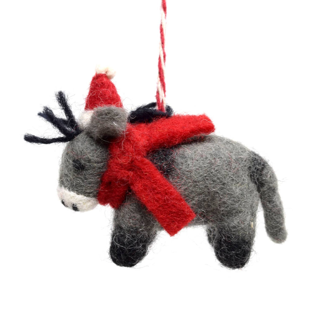 Felt Christmas Decoration - Donkey