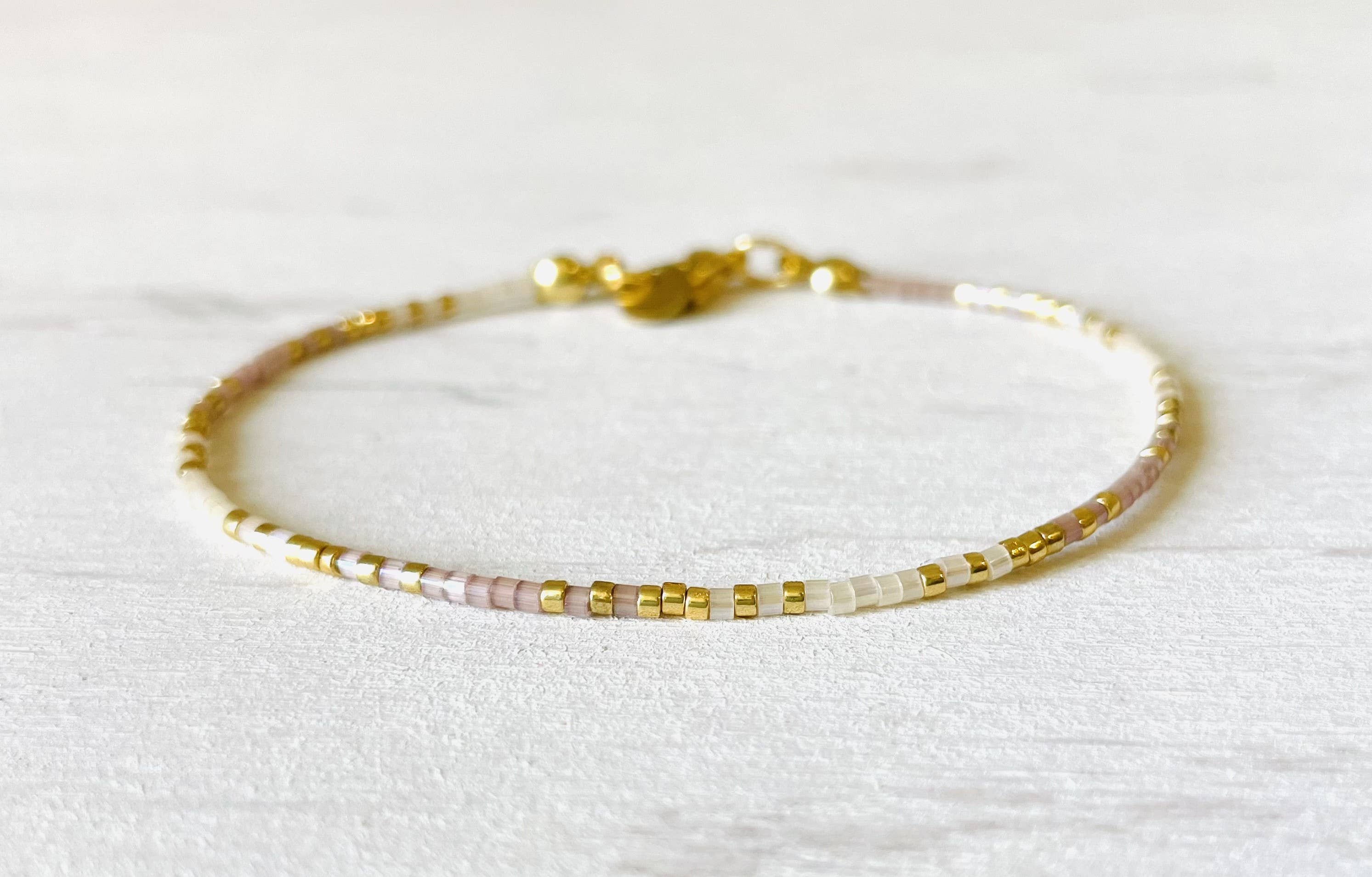 Miyuki Bracelet with Stainless Steel Hook - N014 - Harman Shop & Atelier