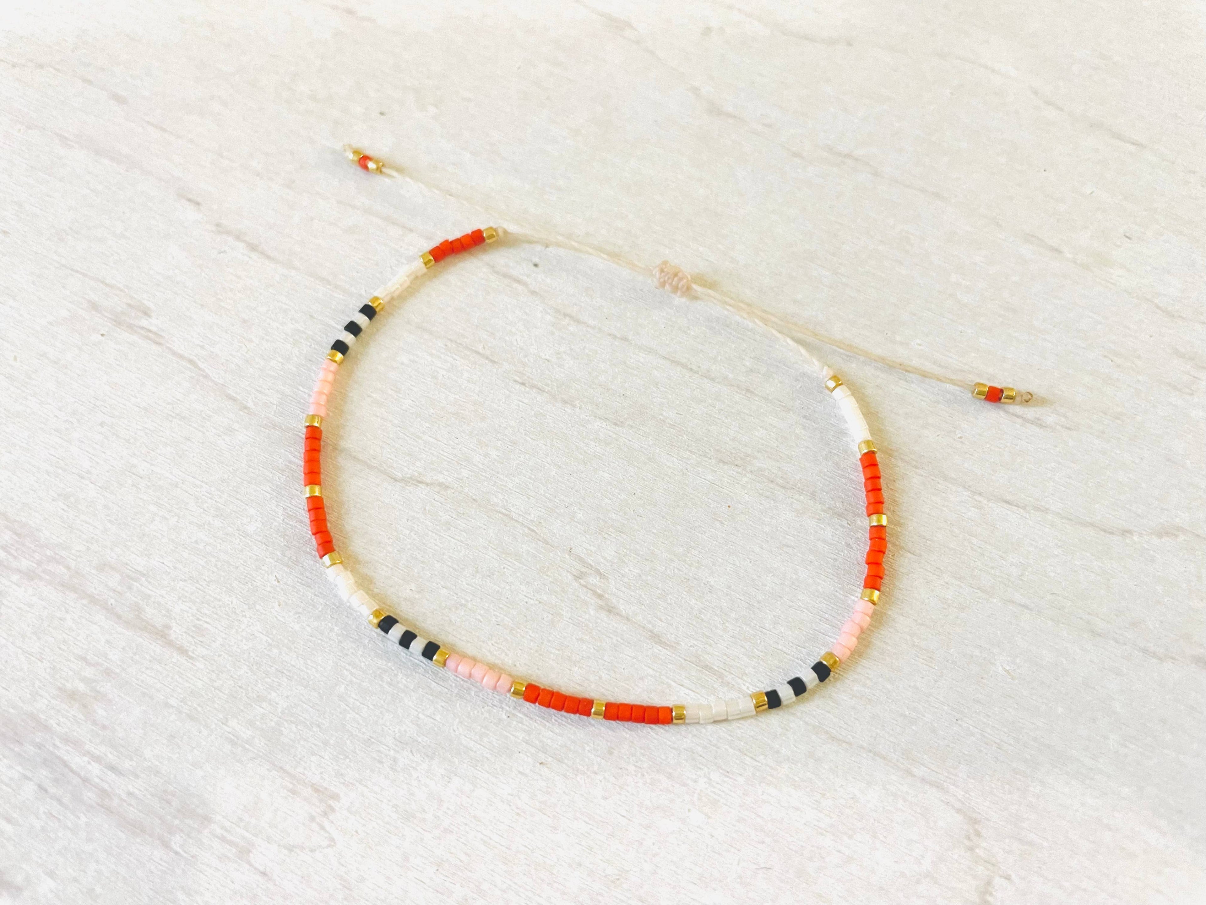 Adjustable Miyuki Bracelet - Seed bead - 117 - Harman Shop & Atelier