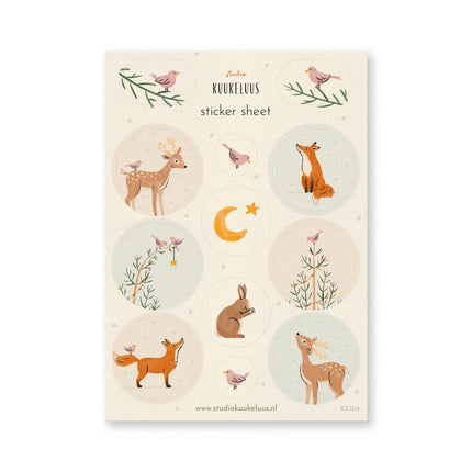 Sticker Sheet - Forest Animals