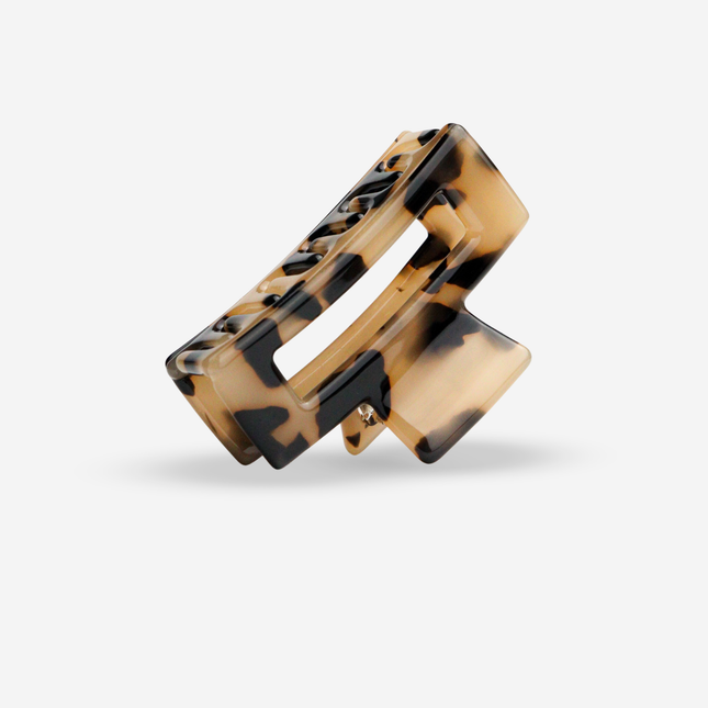 Cellulose Acetate Hair Clip - Petite Crush Cheetah