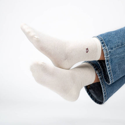 Glittery Socks - Socks - Ecru - One size: 37/40