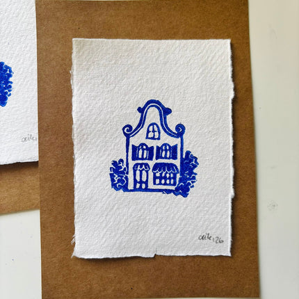 Little Dutch House No.1 - Linocut Print