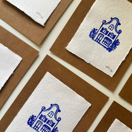 Little Dutch House No.1 - Linocut Print