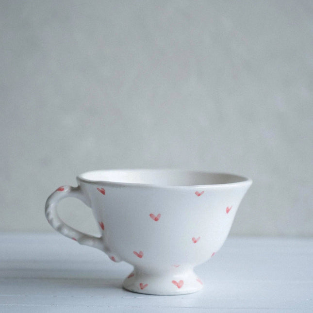 Handmade Ceramic Tea Cup - Love - 350mL