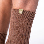 Wool Socks - Brown - One size: 41/46