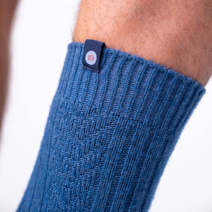 Wool Socks - Blue - One size: 41/46 - Harman Shop & Atelier