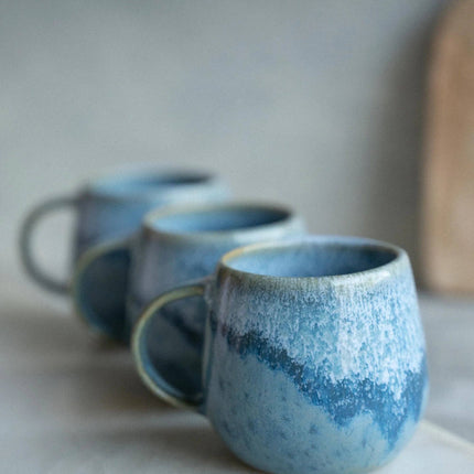Handmade Coffee Cup - Ocean - Blue - 100ml - Harman Shop & Atelier