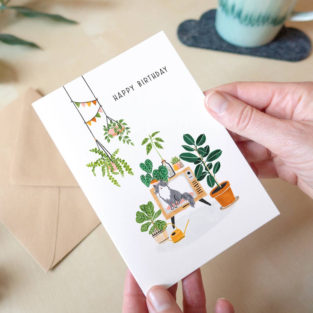 Plants Happy Birthday Card - Harman Shop & Atelier