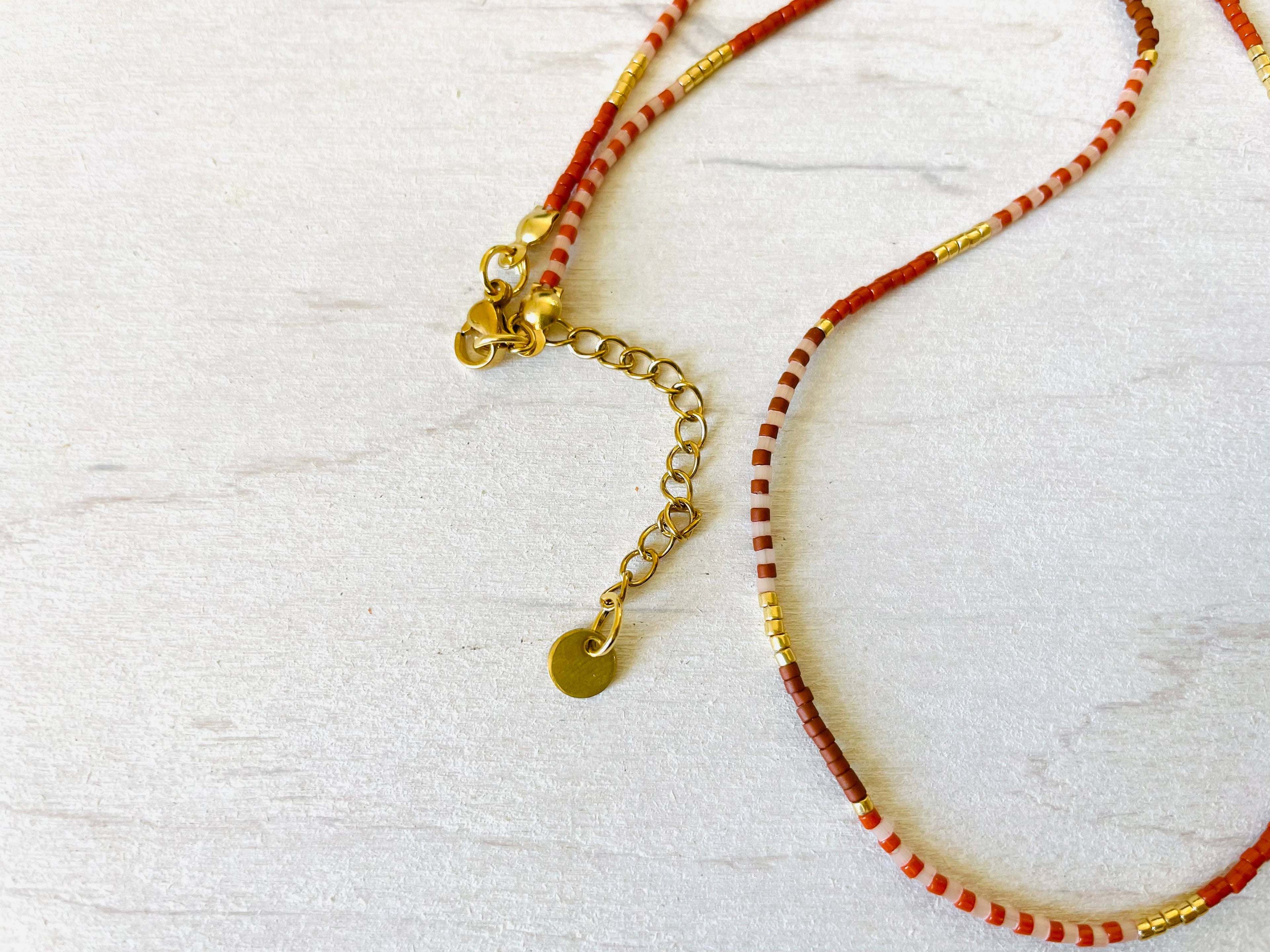 Miyuki Necklace with Stainless Steel Hook - C034 - Harman Shop & Atelier