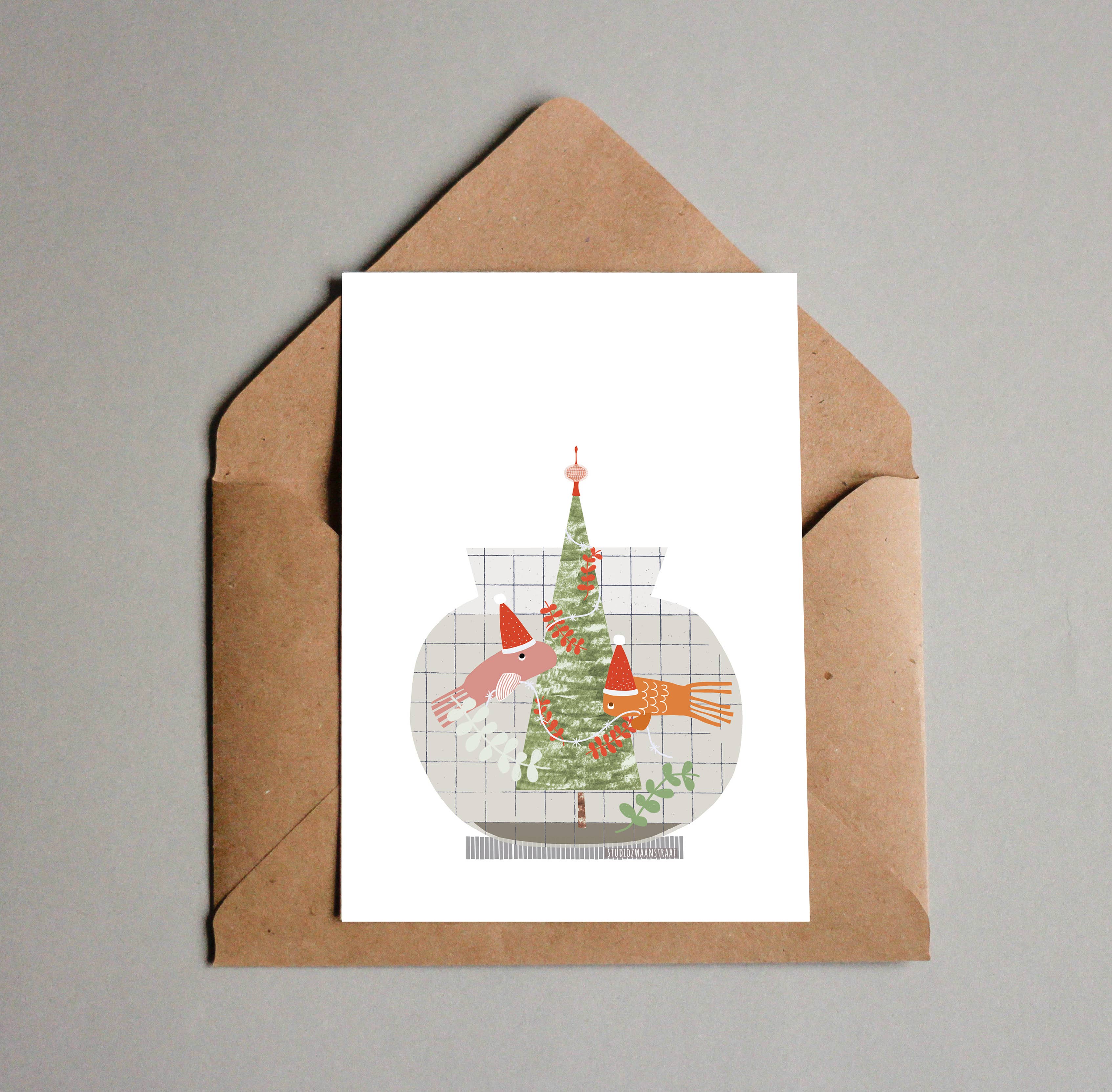 Postcard - Christmas Bowl