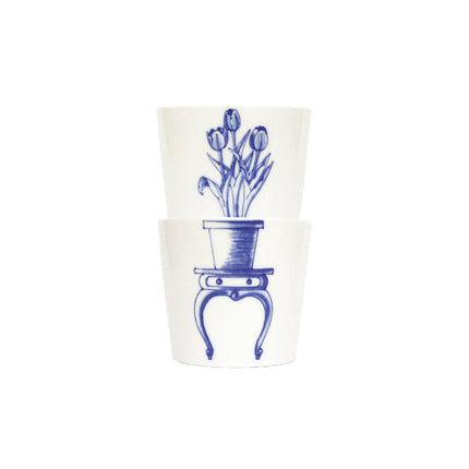 Handcrafted Porcelain Cup Set - Bonsai - Tulip - 175mL