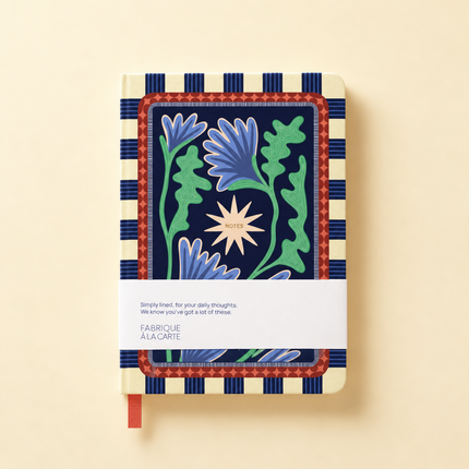 Fabrique Notitieboek - Blauwe Bloemen