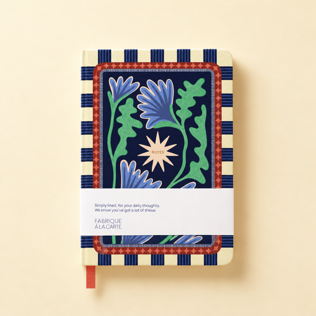 Fabrique Notebook - Blue Flowers