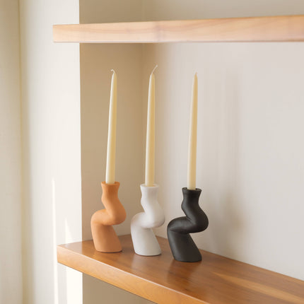 Handmade Ceramic Candlestick - Terracotta - Harman Shop & Atelier