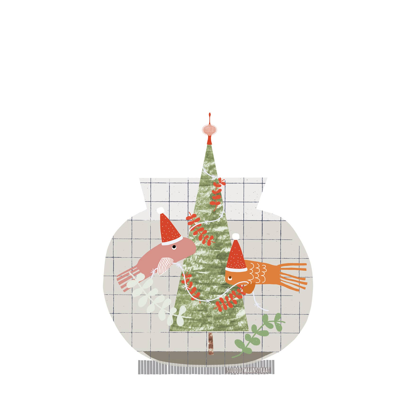 Postcard - Christmas Bowl