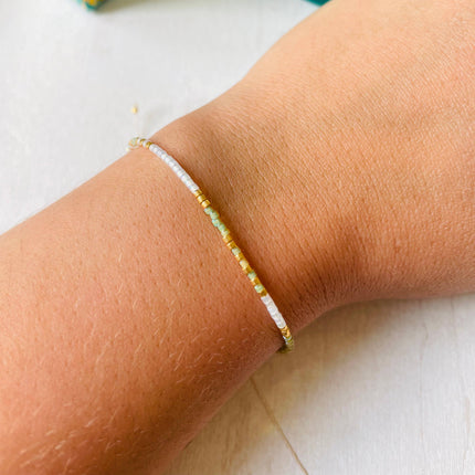 Adjustable Miyuki Bracelet - Rocaille - 0080 - Harman Shop & Atelier