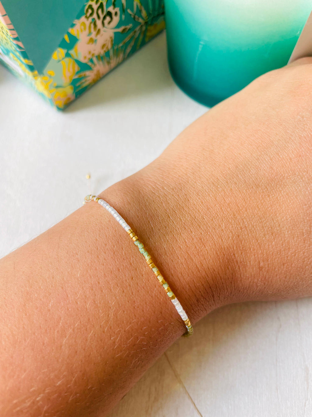 Adjustable Miyuki Bracelet - Rocaille - 0080 - Harman Shop & Atelier