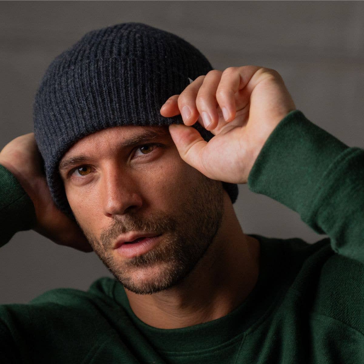 Unisex Wool Beanie - Dark Grey - Harman Shop & Atelier