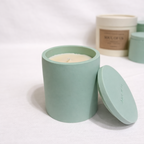 Handmade Candle Vessel & Soy Wax Candle - Light Green - Harman Shop & Atelier
