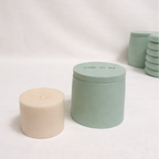 Handmade Candle Vessel & Soy Wax Candle - Light Green - Harman Shop & Atelier