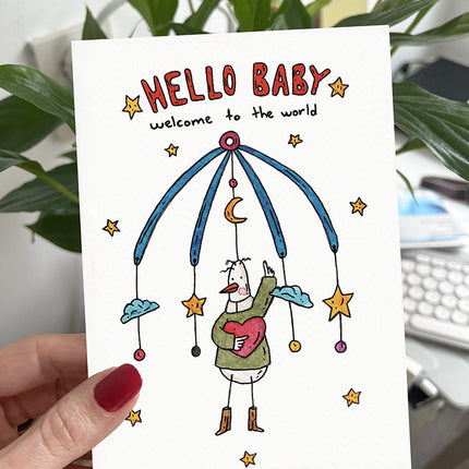 Hello Baby Postcard