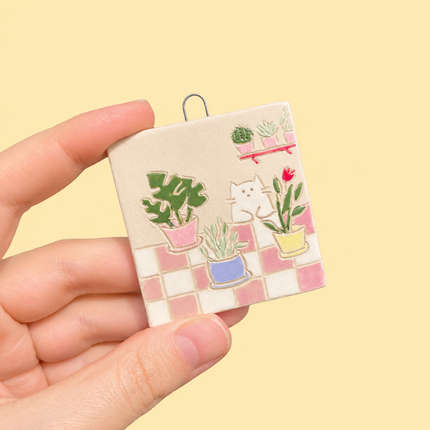 Just One More Plant - Ceramic Wall Hanging