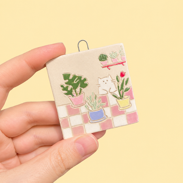 Just One More Plant - Ceramic Wall Hanging