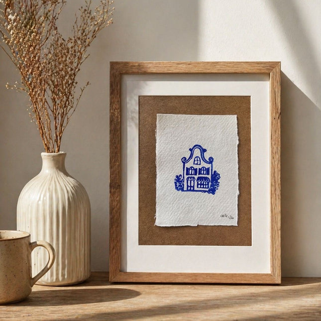 Little Dutch House No.1 - Linocut Print