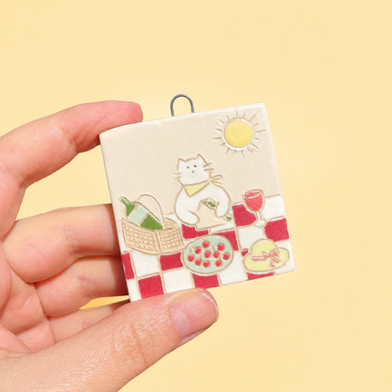 Perfect Picnic Weather - Ceramic Wall Hanging