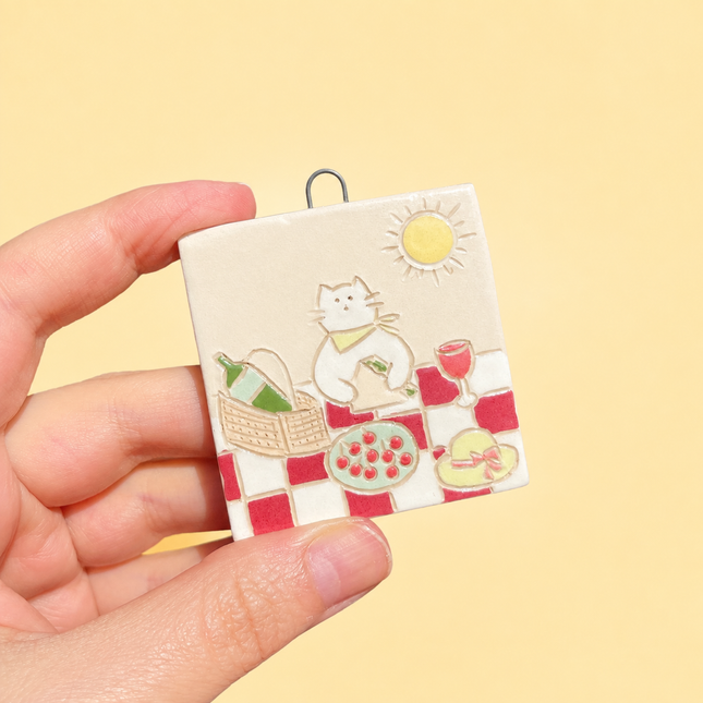 Perfect Picnic Weather - Ceramic Wall Hanging