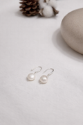 Sterling Silver Earrings with Pearl - N04
