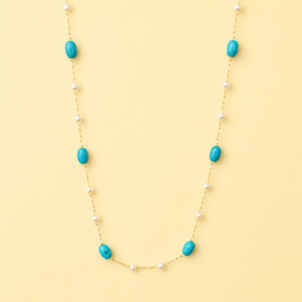 Arata Bohem Summer Necklace with Mineral Stones
