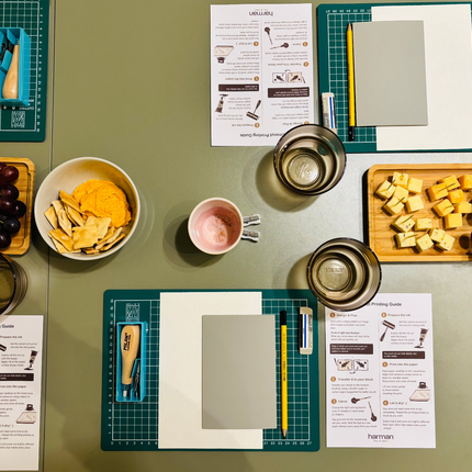 Linosnede workshop voor beginners: snijden, inkten, drukken