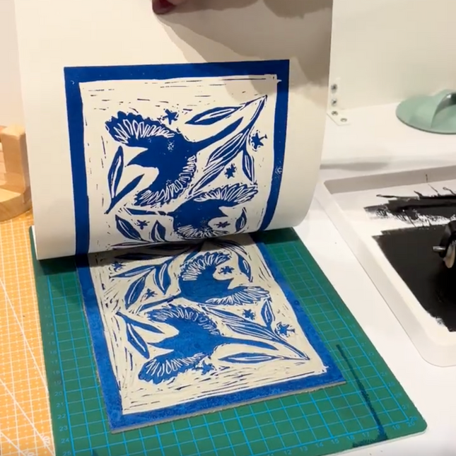 Linocut Printing Workshop at Harman Shop & Atelier