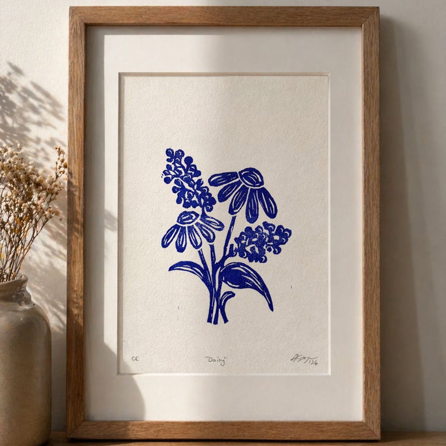 "Wildflowers" Linocut Print